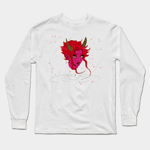 She Devil Long Sleeve T-Shirt by ElectricDreamz